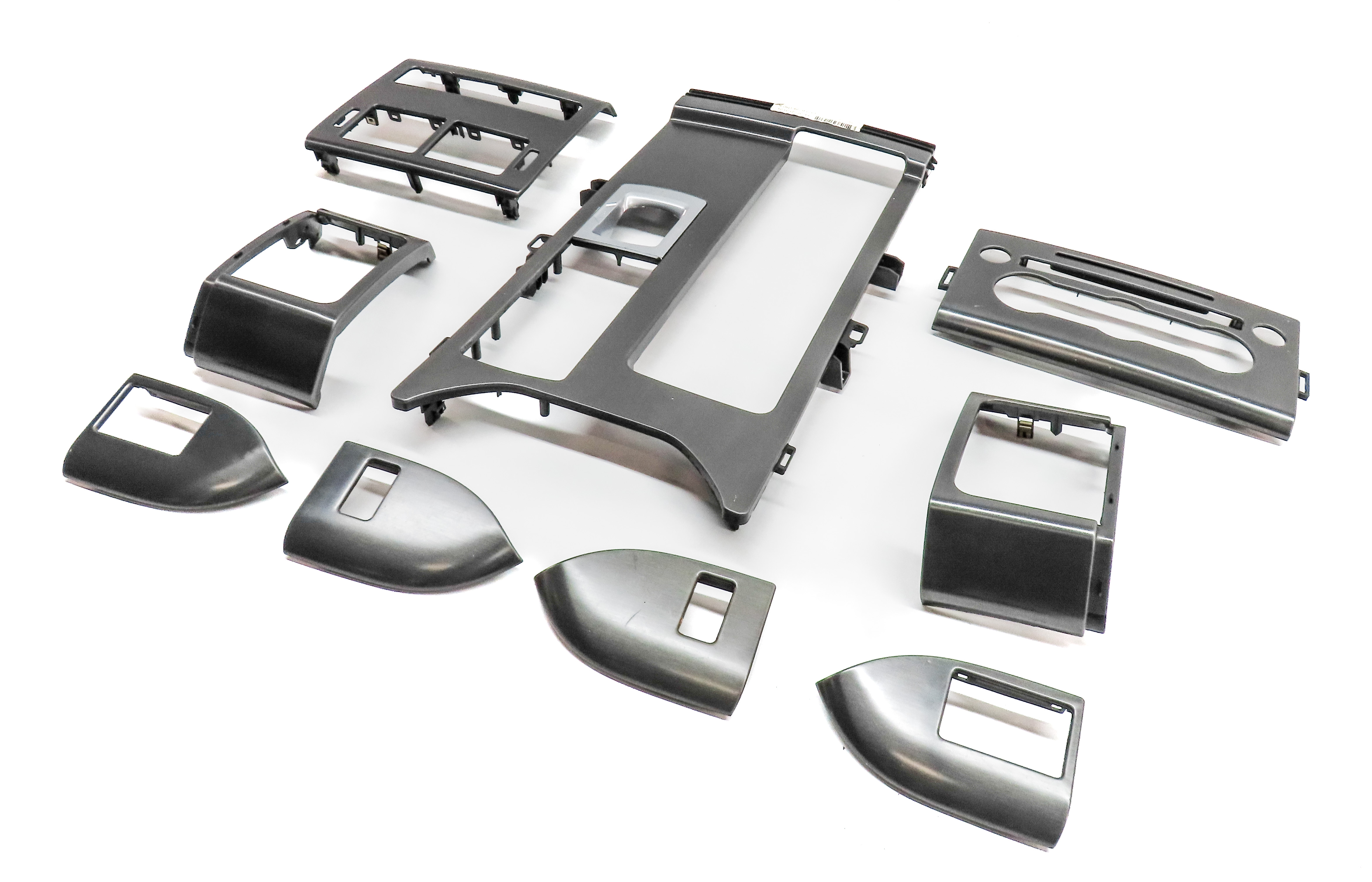 14 RANGE ROVER SPORT L494 INTERIOR DASH CENTER CONSOLE DOOR TRIM SET/9 (Brushed) — exact item pictured